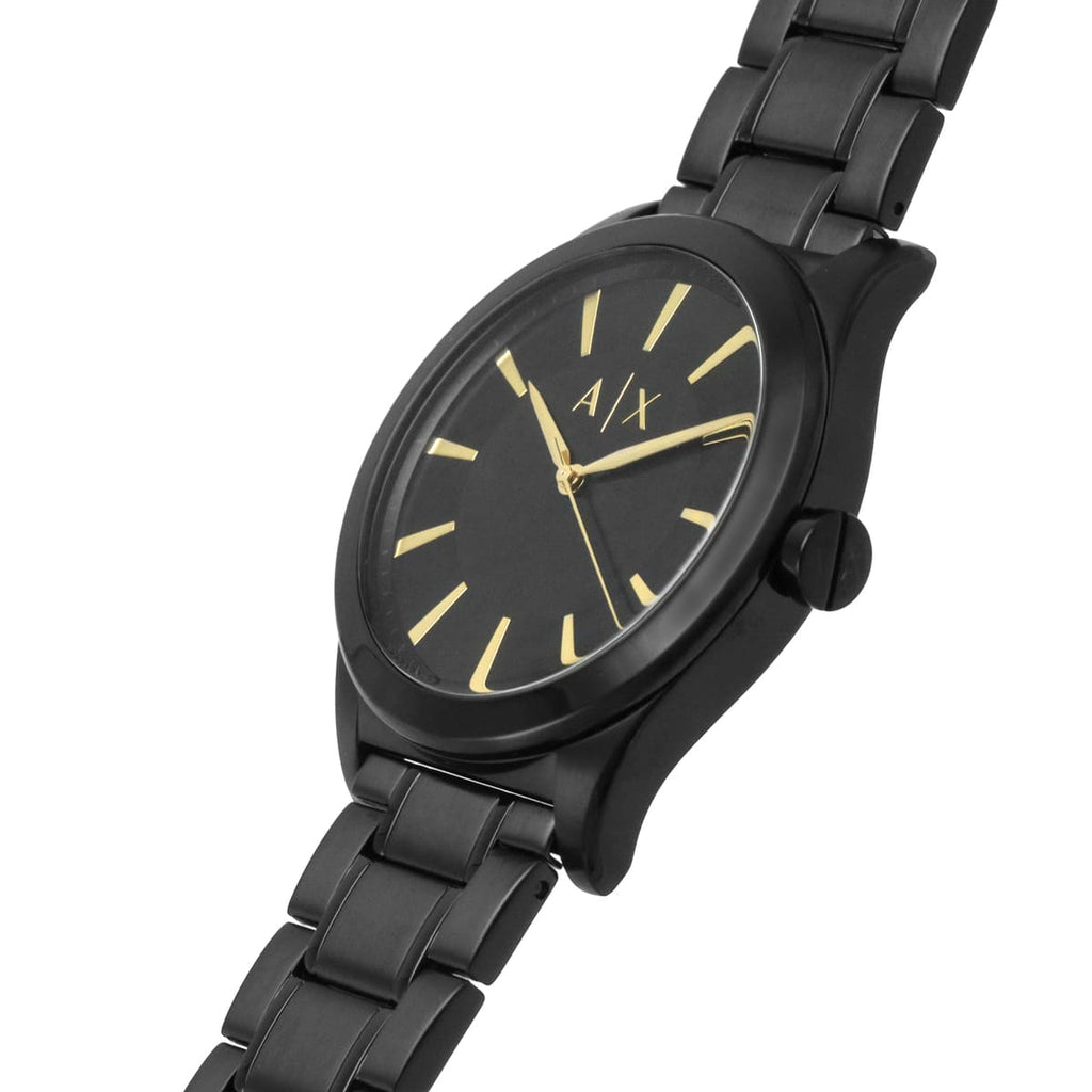 Armani Exchange Nico Analog Black Dial Black Steel Strap Watch For Men - AX7102 Buy Now By Armani Exchange