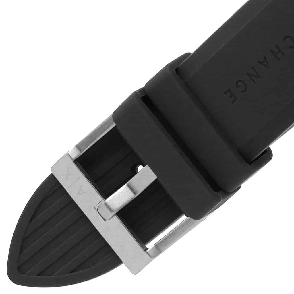 Armani Exchange Outerbanks Chronograph Grey Dial Grey Silicone Strap Watch For Men - AX7123 Buy Now By Armani Exchange