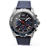 Coach Kent Grey Dial Blue Leather Strap Watch for Men - 14602558 Buy Now By Coach