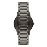 Emporio Armani Meccanico Automatic Black Dial Black Steel Strap Watch For Men - AR60010 Buy Now By Emporio Armani