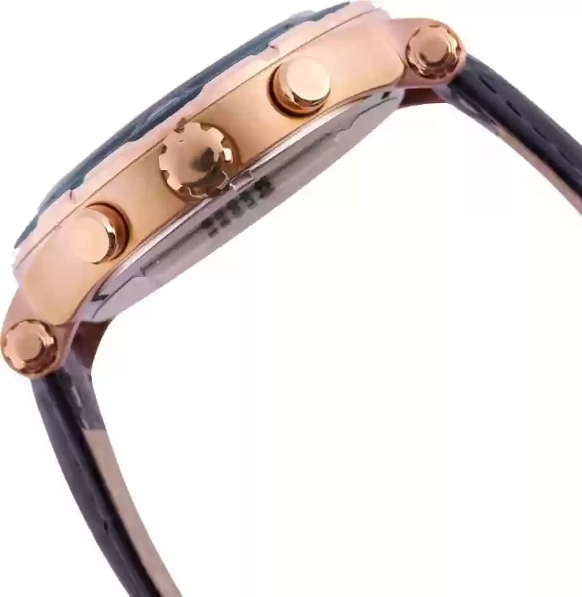 Guess Pinnacle Chronograph White Dial Blue Leather Strap Watch For Men - W0673G6 Buy Now By Guess