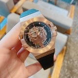 Maserati Potenza Limited Edition Automatic Skeleton Black Dial Black Leather Strap Watch For Men - R8821108025 Buy Now By Maserati