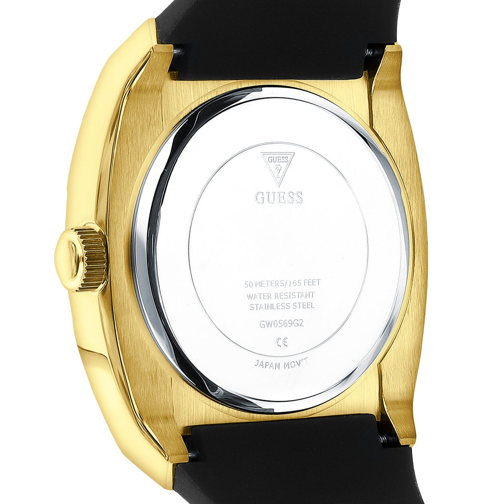 Guess Prodigy Black Dial Black Silicone Strap Watch For Men - GW0569G2 Buy Now By Guess