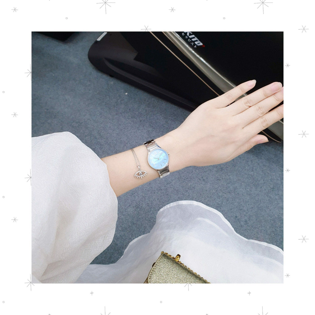 Calvin Klein Simplicity Blue Dial Silver Steel Strap Watch for Women - K432314N Buy Now By Calvin Klein