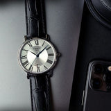 Tissot Carson Premium Silver Dial Black Leather Strap Watch For Men - T122.410.16.033.00 Buy Now By Tissot