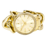 Michael Kors Nini Three Hand Gold Dial Gold Steel Strap Watch For Women - MK3235 Buy Now By Michael Kors