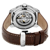 Bulova Classic Skeleton Automatic Brown Dial Brown Leather Strap Watch for Men - 96A120 Buy Now By Bulova