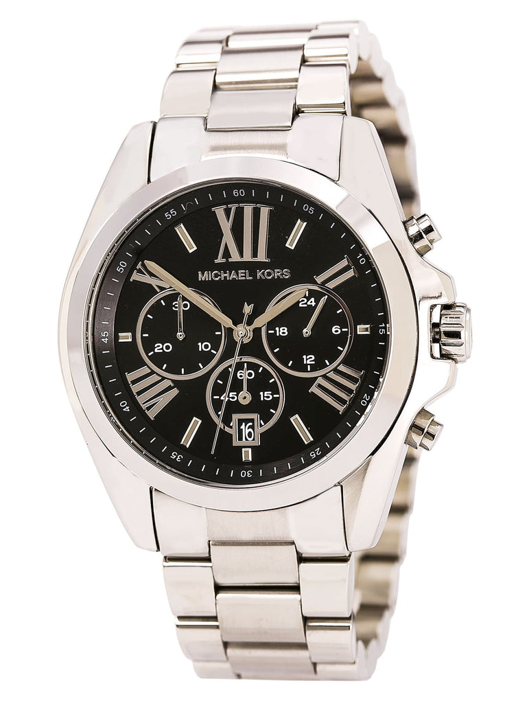 Michael Kors Bradshaw Black Dial Silver Steel Strap Watch for Men - MK5705 Buy Now By Michael Kors