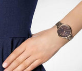 Fossil Jacqueline Brown Dial Brown Steel Strap Watch for Women - ES4275 Buy Now By Fossil