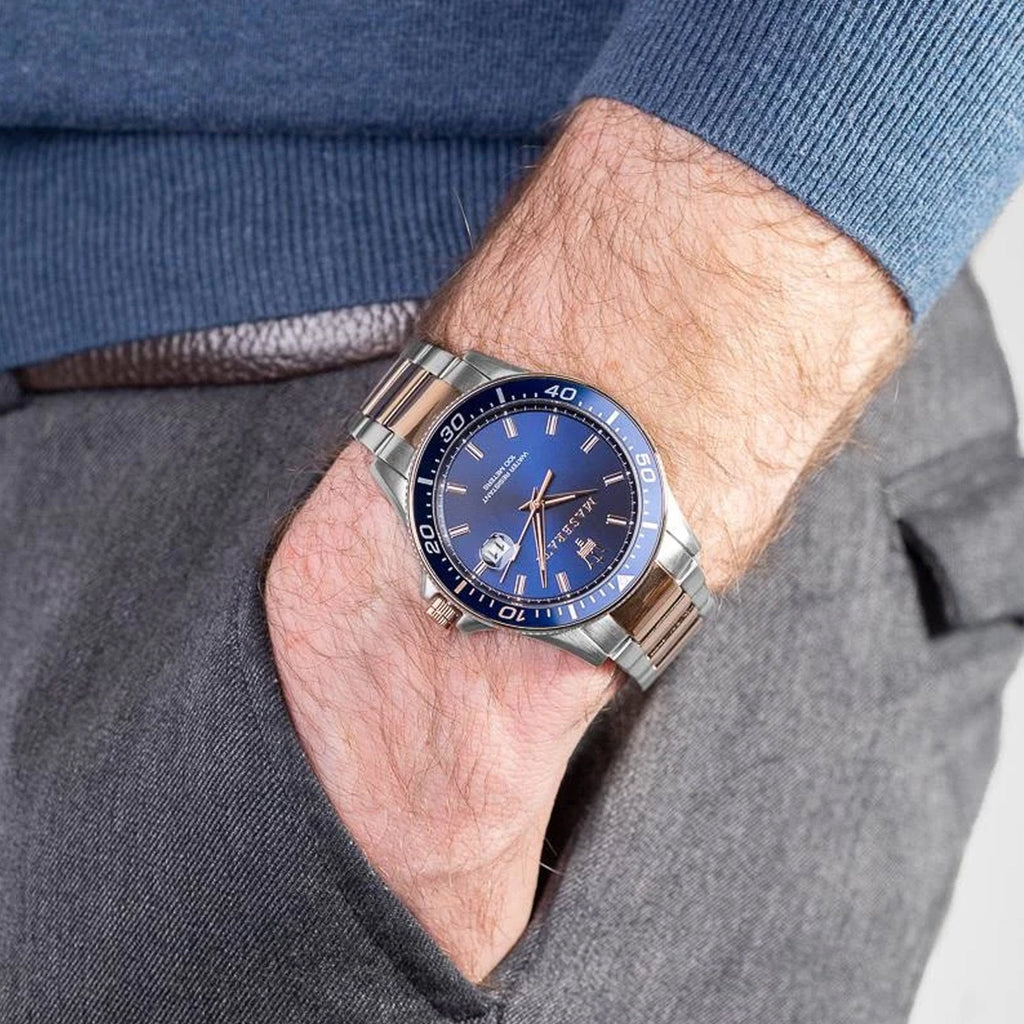 Maserati SFIDA Quartz Blue Dial Stainless Steel 44mm Watch For Men - R8853140003 Buy Now By Maserati