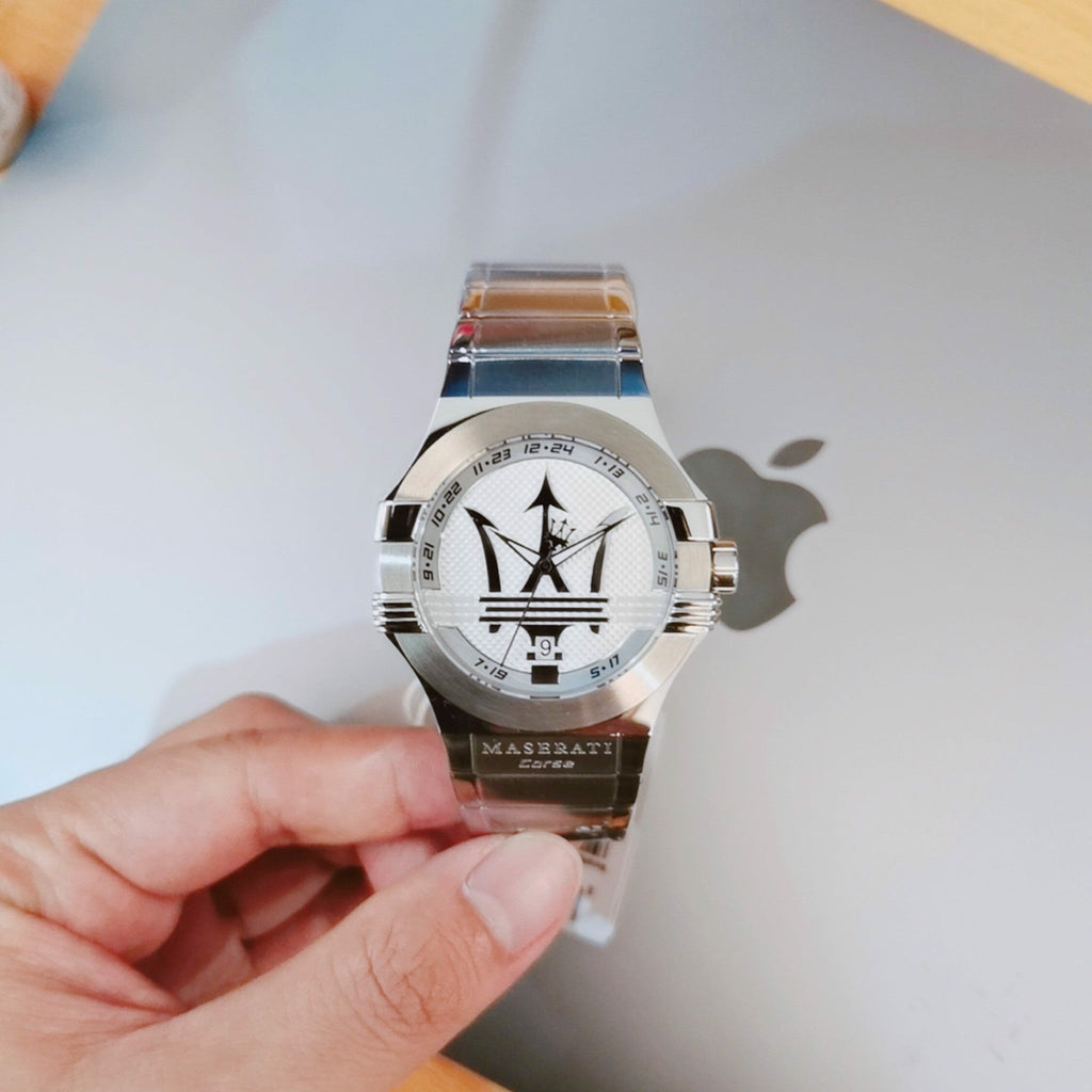 Maserati Potenza Silver Dial Silver Steel Strap Watch For Men - R8853108002 Buy Now By Maserati