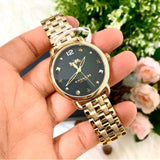 Coach Delancey Black Dial Gold Stainless Steel Strap Watch For Women - 14502813 Buy Now By Coach