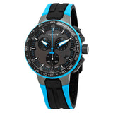 Tissot T Race Cycling Chronograph Black Dial Two Tone Rubber Strap Watch For Men - T111.417.37.441.05 Buy Now By Tissot