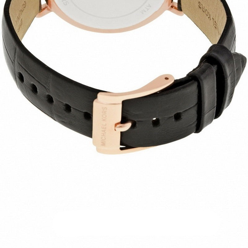 Michael Kors Jaryn Quartz White Dial Black Leather Strap Watch For Women - MK2472 Buy Now By Michael Kors