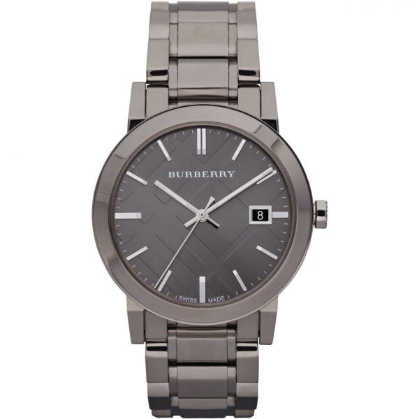 Burberry The City Grey Dial Gunmetal Steel Strap Watch for Men - BU9007 Buy Now By Burberry