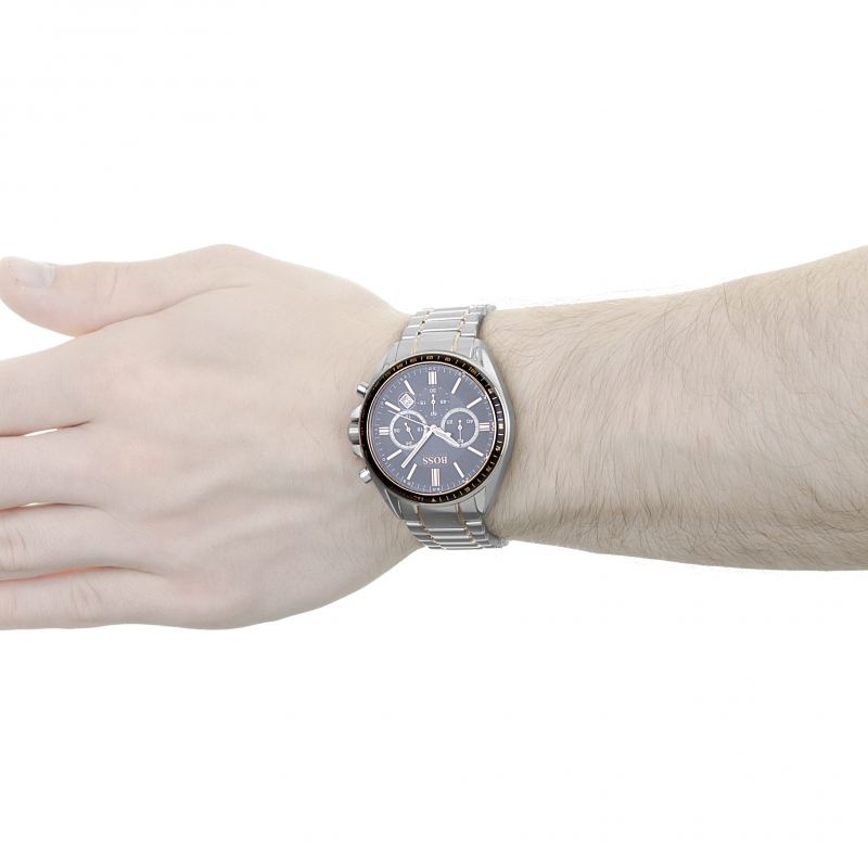 Hugo Boss Driver Sport Grey Dial Grey Steel Strap Watch for Men - 1513094 Buy Now By Hugo Boss