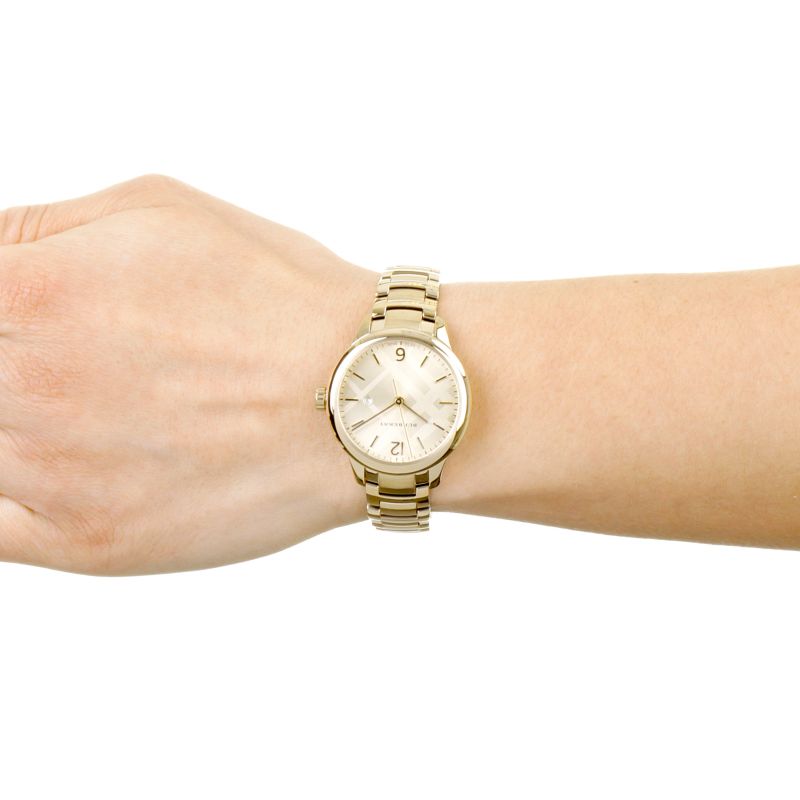 Burberry The Classic Champagne Dial Gold Steel Strap Watch for Women - BU10109 Buy Now By Burberry