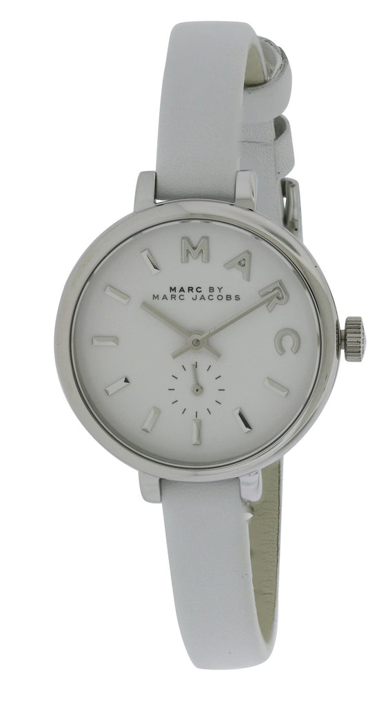 Marc Jacobs Sally White Dial White Leather Strap Watch for Women - MBM1350 Buy Now By Marc Jacobs
