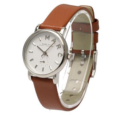 Marc Jacobs Baker White Dial Brown Leather Strap Watch for Women - MBM1270 Buy Now By Marc Jacobs