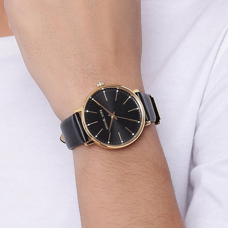 Michael Kors Pyper Black Dial Black Leather Strap Watch For Women - MK2747 Buy Now By Michael Kors