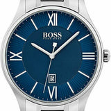 Hugo Boss Governer Blue Dial Silver Steel Strap Watch for Men - 1513487 Buy Now By Hugo Boss