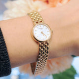 Tissot T Lady Lovely Mother of Pearl Dial Rose Gold Steel Strap Watch For Women - T058.009.33.111.00 Buy Now By Tissot