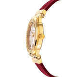 Versace Greca Silver Dial Red Leather Strap Watch for Women - VEVH00420 Buy Now By Versace