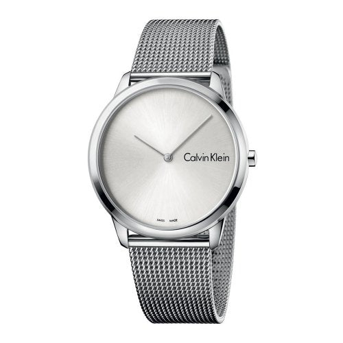Calvin Klein Minimal Silver Dial Silver Mesh Bracelet Watch for Men - K3M211Y6 Buy Now By Calvin Klein