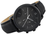 Fossil Commuter Black Dial Black Leather Strap Watch for for Men - FS5504 Buy Now By Fossil