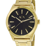 Armani Exchange Nico Analog Black Dial Gold Steel Strap Watch For Men - AX2328 Buy Now By Armani Exchange