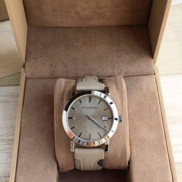 Burberry The City Beige Dial Tan Leather Strap Watch for Women - BU9021 Buy Now By Burberry