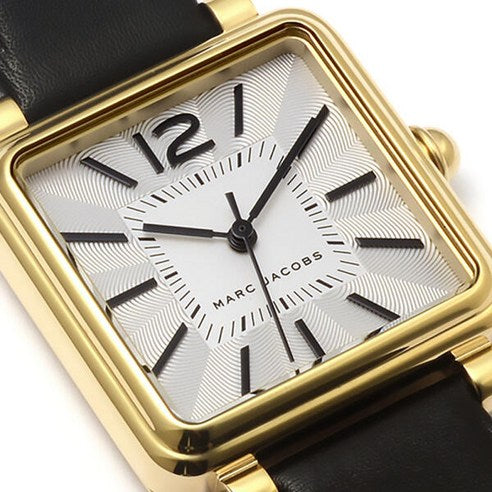 Marc Jacobs Vic Silver Dial Black Leather Strap Watch for Women - MJ1437 Buy Now By Marc Jacobs