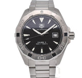 Tag Heuer Aquaracer Automatic Black Dial Silver Steel Strap Watch for Men - WAY2110.BA0928 Buy Now By Tag Heuer