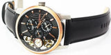 Fossil Twist Multi-Function Chronograph Black Dial Black Leather Strap Watch for Men - ME1099 Buy Now By Fossil