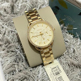 Fossil Tailor Gold Dial Gold Steel Strap Watch for Women - ES4263 Buy Now By Fossil