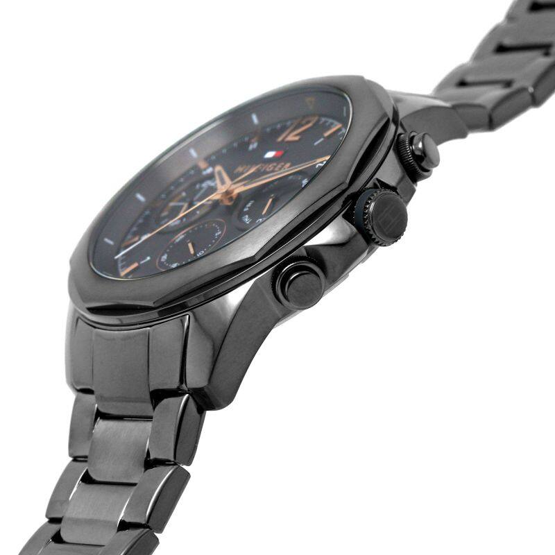 Tommy Hilfiger Lars Chronograph Black Dial Black Steel Strap Watch For Men - 1792061 Buy Now By Tommy Hilfiger