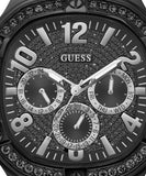 Guess Duke Glitz Crystals Black Dial Black Steel Strap Watch For Men - GW0576G3 Buy Now By Guess