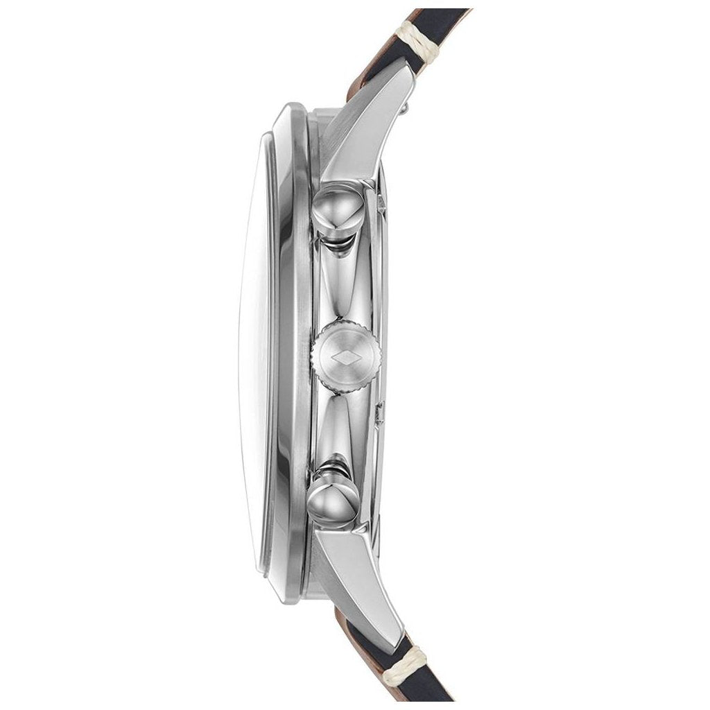 Fossil Townsman Chronograph Black Dial Brown Leather Strap Watch for Men - FS5280 Buy Now By Fossil