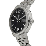 Marc Jacobs Fergus Black Dial Silver Steel Strap Watch for Men - MBM5075 Buy Now By Marc Jacobs
