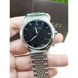 Gucci G Timeless Black Dial Silver Steel Strap Watch For Men - YA126402 Buy Now By Gucci