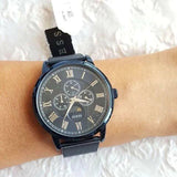 Guess Delancey Analog Blue Dial Blue Mesh Bracelet Watch for Men - W0871G3 Buy Now By Guess