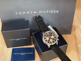 Tommy Hilfiger Sport Chronograph Black Dial Black Leather Strap Watch for Men - 1791050 Buy Now By Tommy Hilfiger