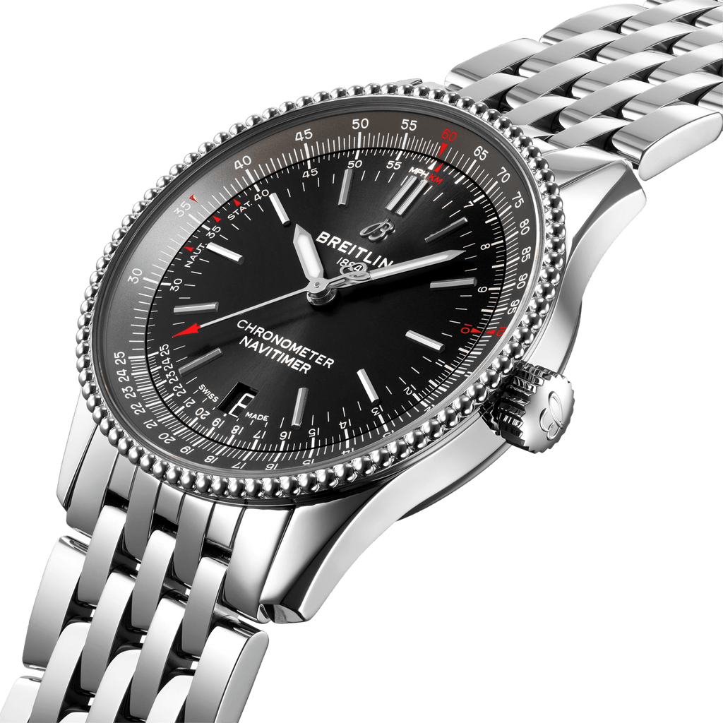 Breitling Navitimer Automatic 38mm Black Dial Stainless Steel Mens Watch - A17325241B1A1 Buy Now By Breitling