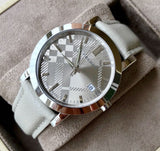 Burberry Heritage Grey Dial Beige Leather Strap Unisex Watch - BU1754 Buy Now By Burberry