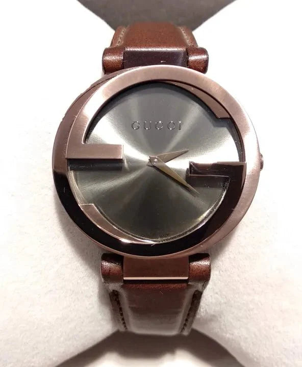 Gucci Interlocking Brown Dial Brown Leather Strap Watch For Women - YA133309 Buy Now By Gucci