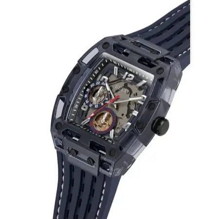 Guess Phoenix Chronograph Black Dial Black Rubber Strap Watch for Men - GW0499G1 Buy Now By Guess