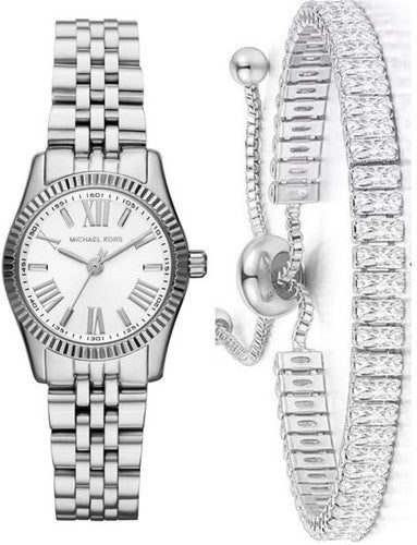 Michael Kors Lexington Quartz White Dial Silver Steel Strap Watch For Women - MK3228 Buy Now By Michael Kors