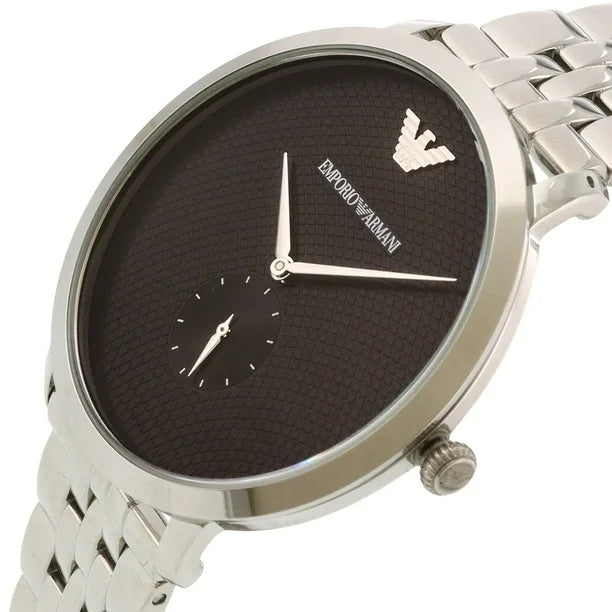 Emporio Armani Classic Quartz Black Dial Silver Steel Strap Watch For Men - AR11161 Buy Now By Emporio Armani