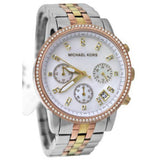 Michael Kors Ritz White Dial Two Tone Steel Strap Watch for Women - MK5650 Buy Now By Michael Kors