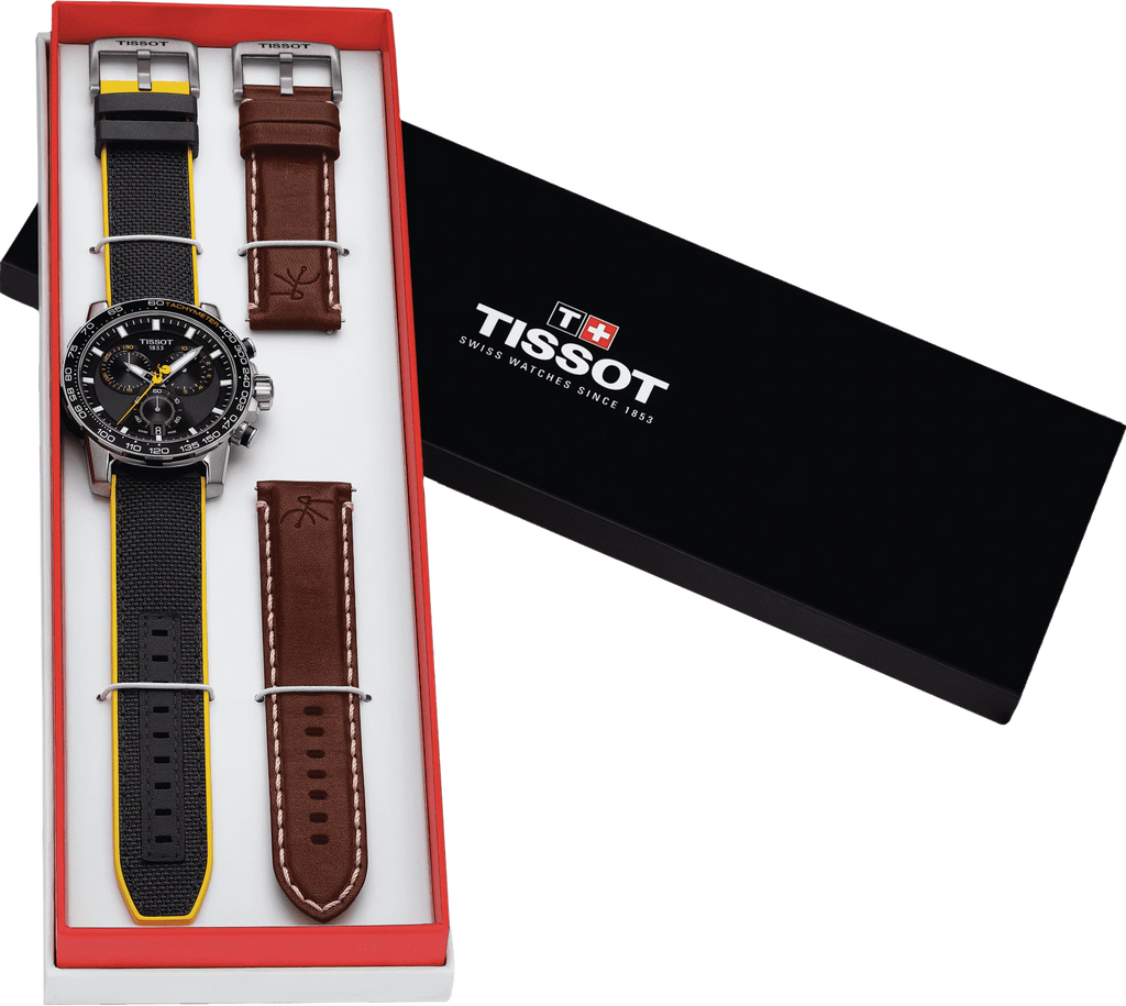 Tissot T Sport Supersport Chrono Tour De France Black Dial Black Nylon Strap Watch for Men - T125.617.17.051.00 Buy Now By Tissot